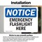 Signmission Emergency Flashlight Here, 5 in W x Rectangle, Vinyl Decal OS-2PACK-NS-D-35-L-11838 - alternate 4